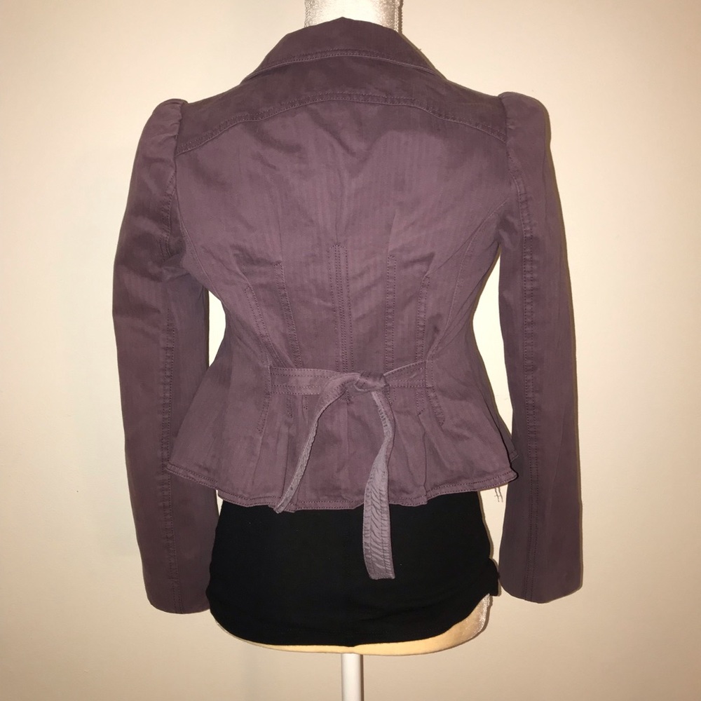 Korean purple stripe blazer xxs xs - Picture 4 of 6